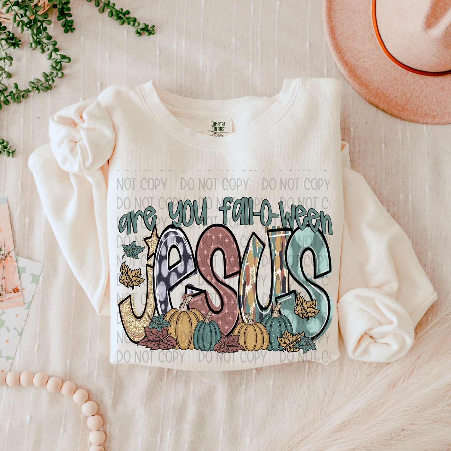 Are you Fall-o-Ween Jesus (Fall Color Doodle)