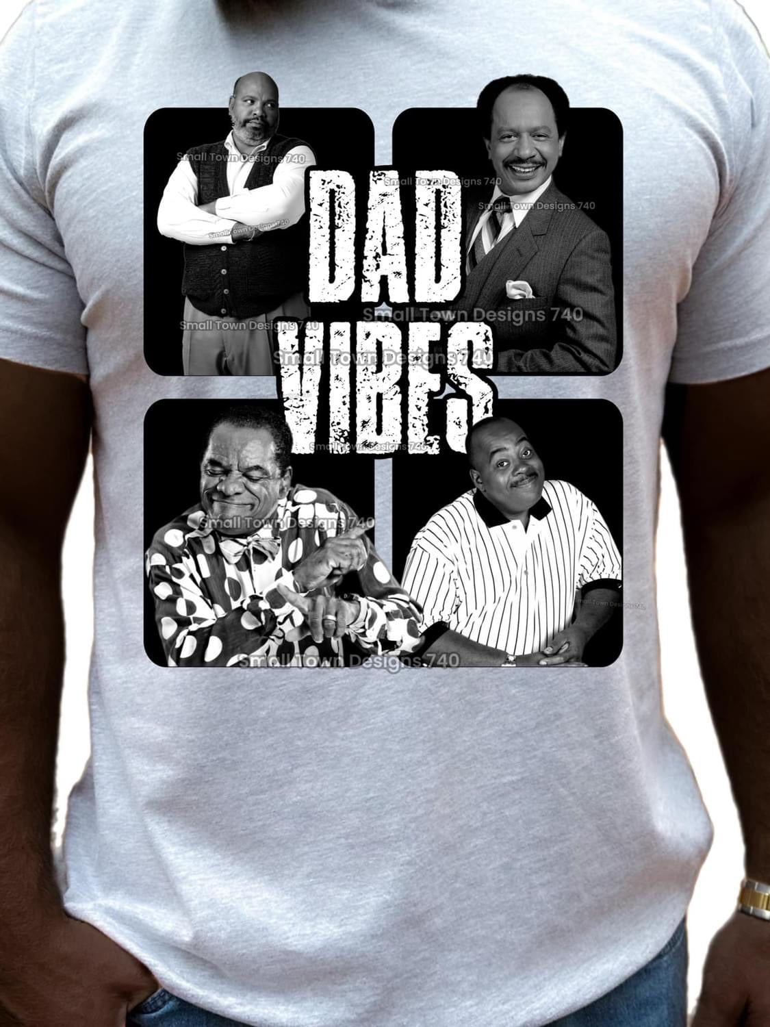 Dad Vibes BW Version 2