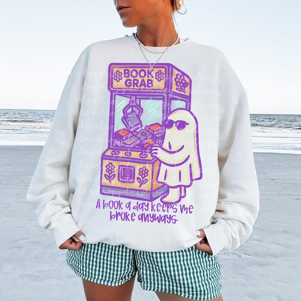 Book Grab Machine Ghost (Purple)