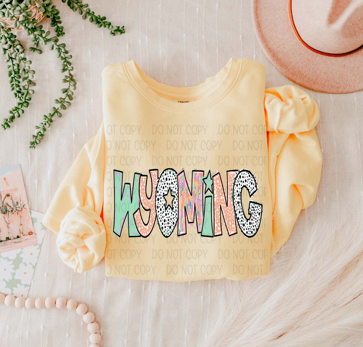 Bright Doodle States Utah-Wyoming