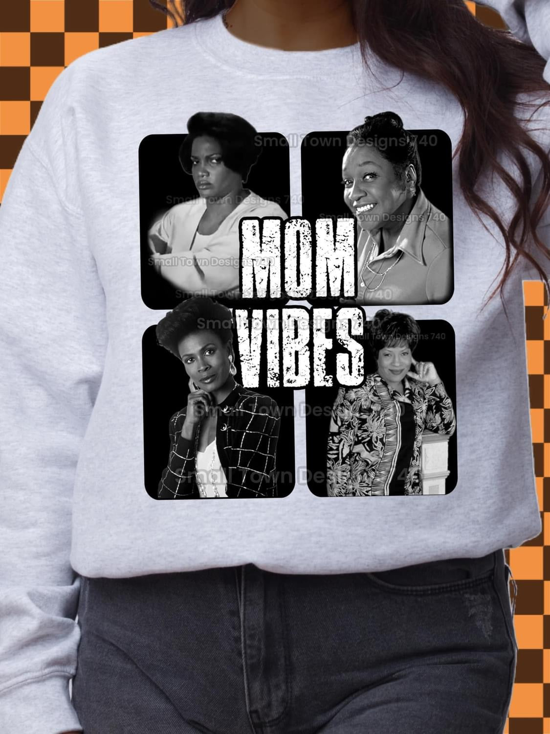 Mom Vibes BW Version 2