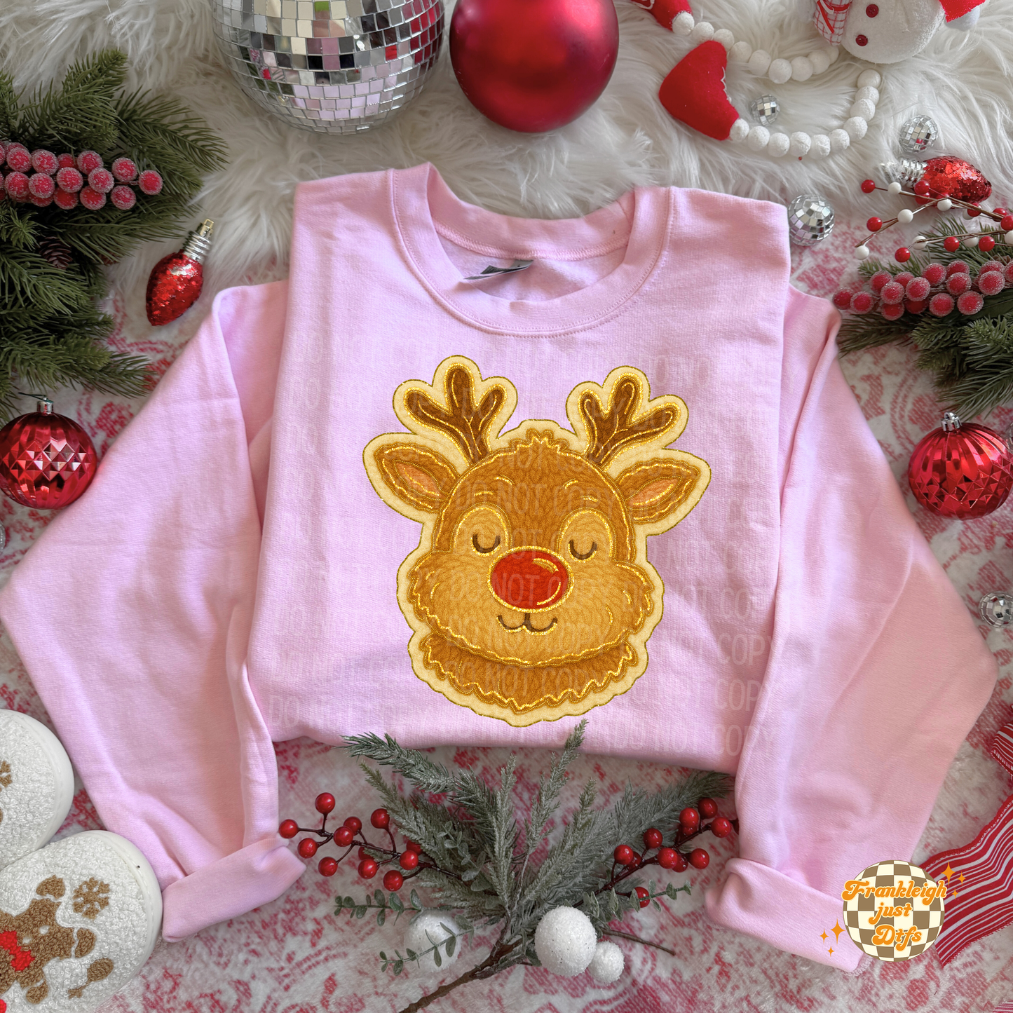 Faux Chenille Reindeer