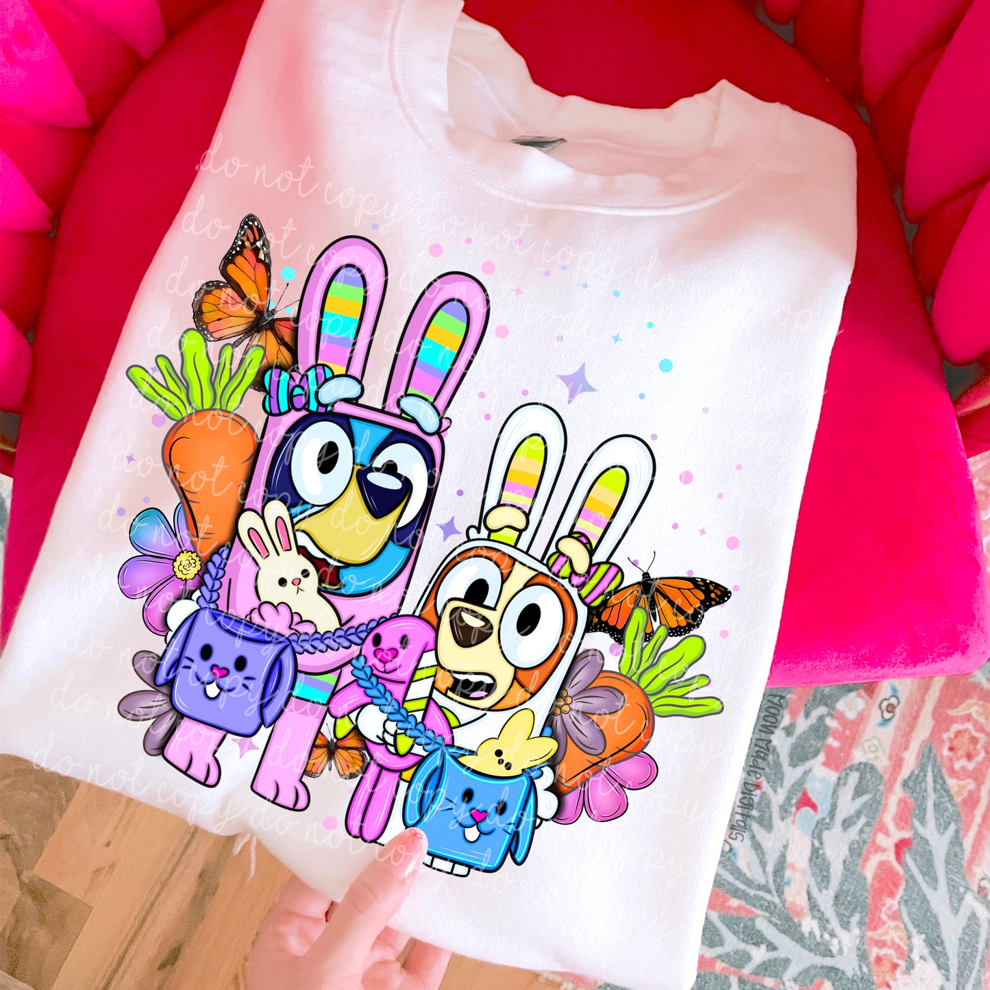 Easter (bblue/ orange sisters)