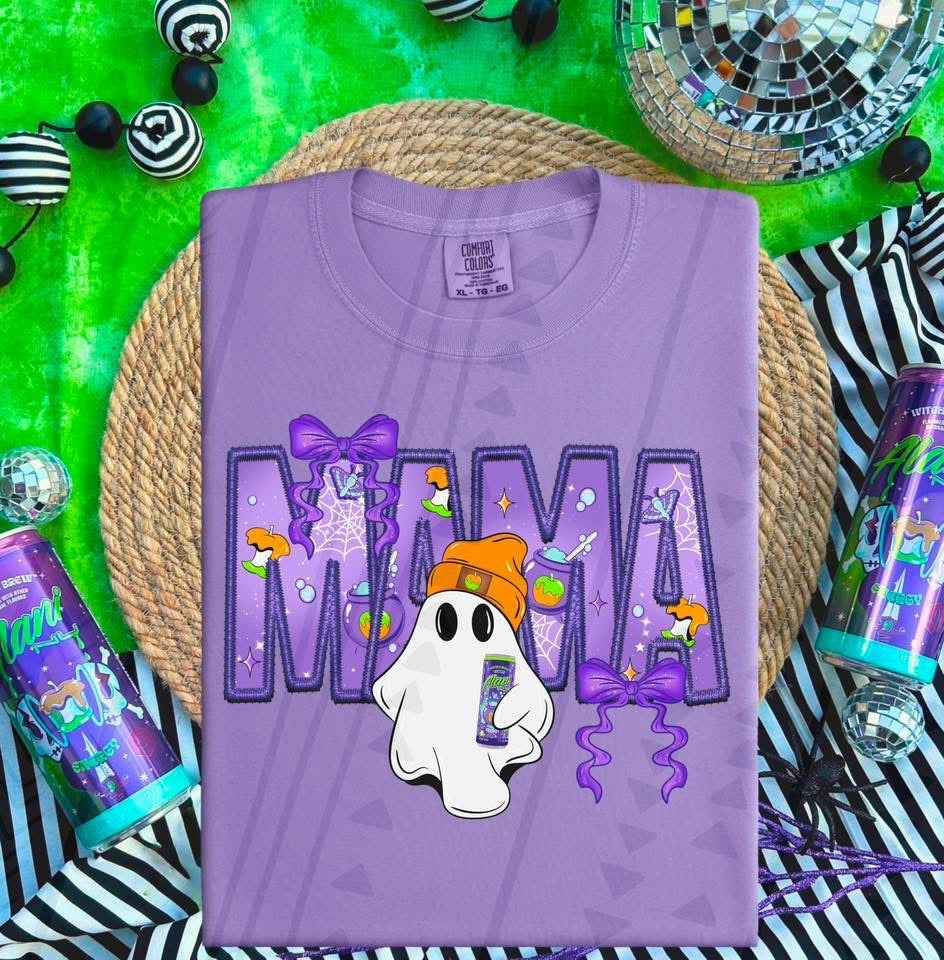 Mama ghost with energy drink
