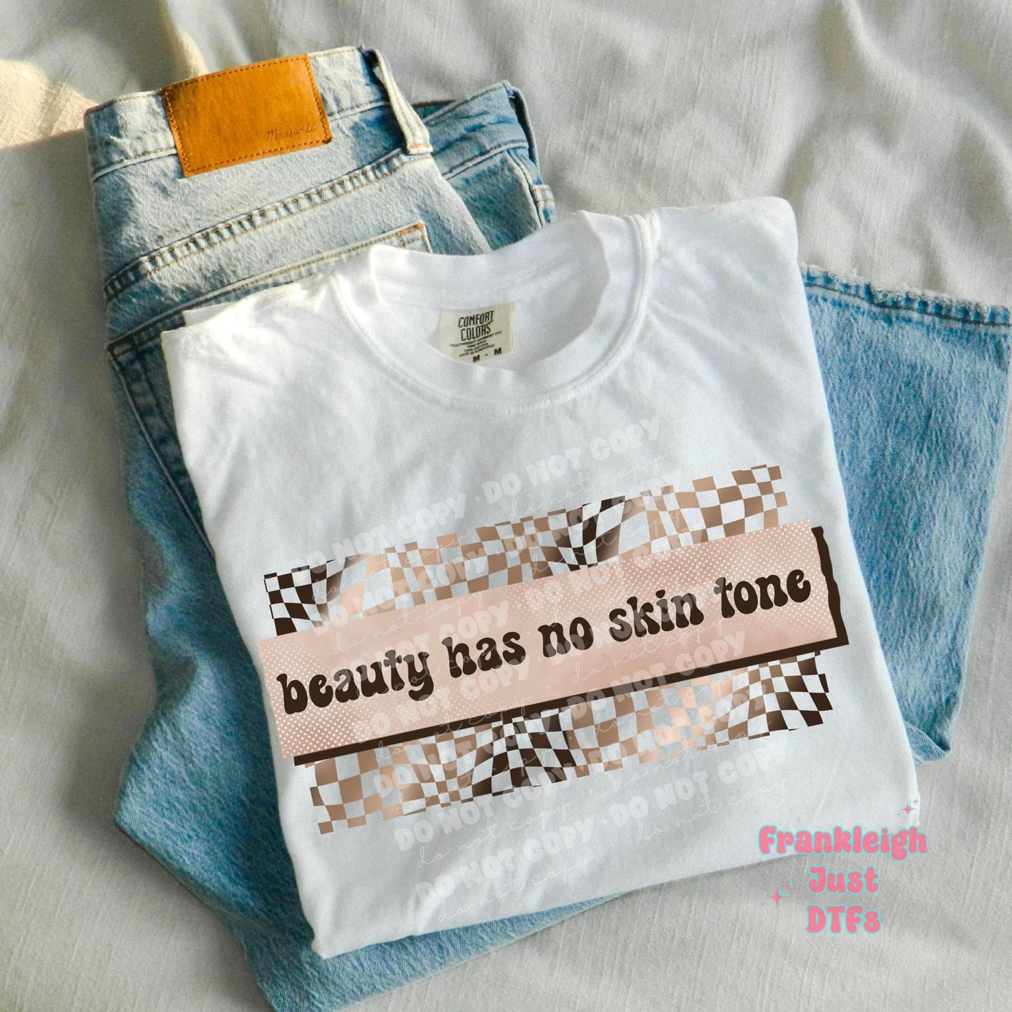 Beauty has no skin tone (checked)