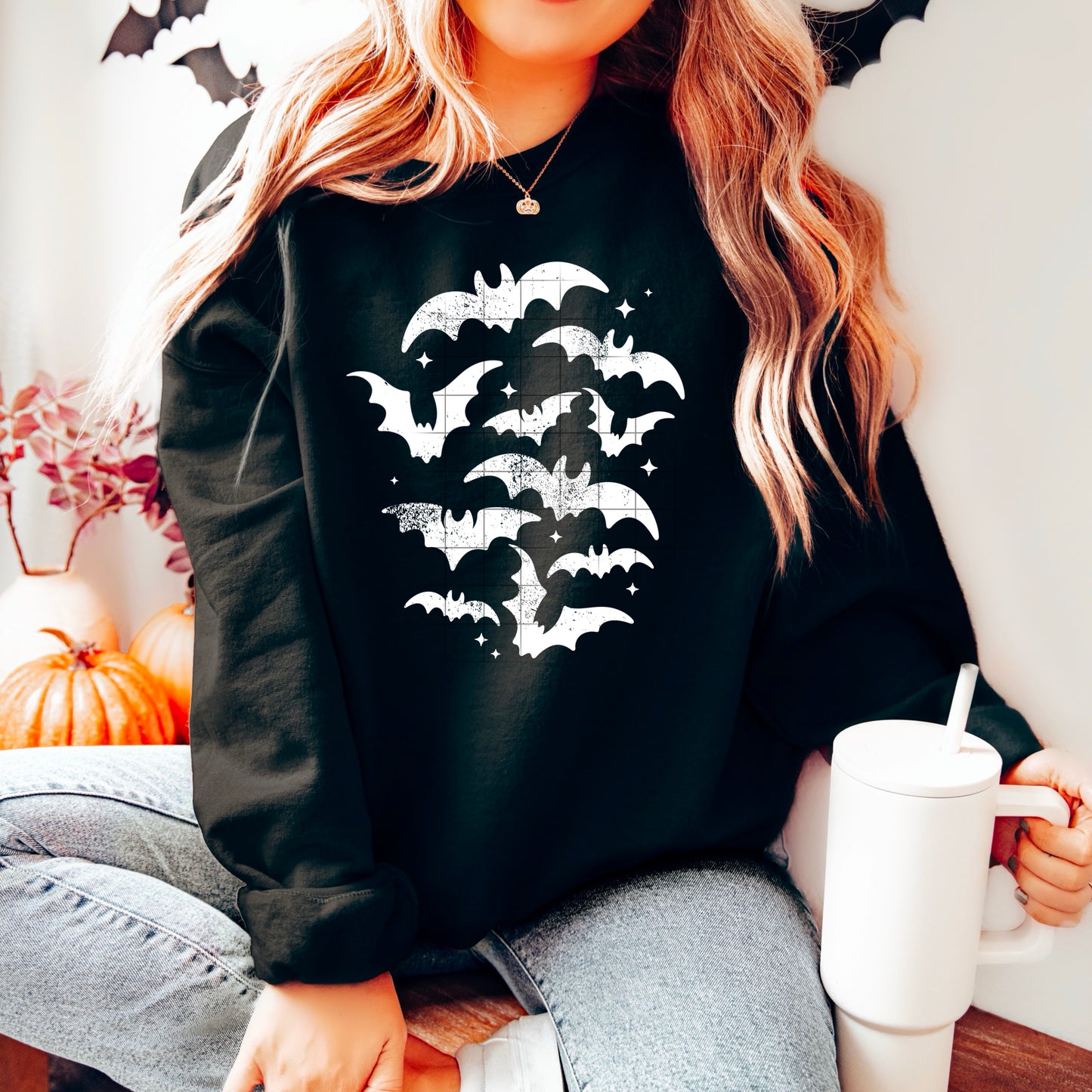 Flying Bats (Black or White)