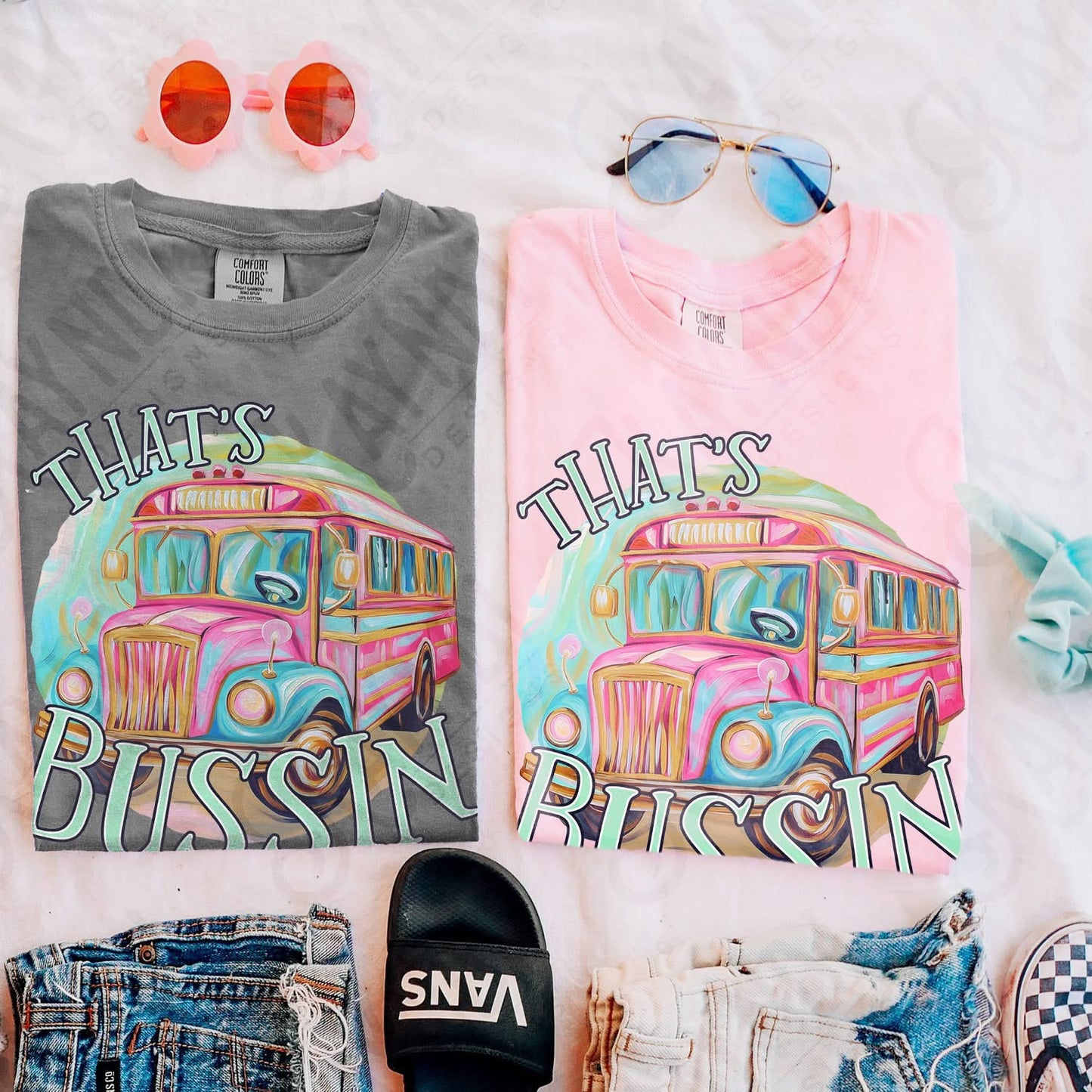 That's bussin' (Pink Bus)