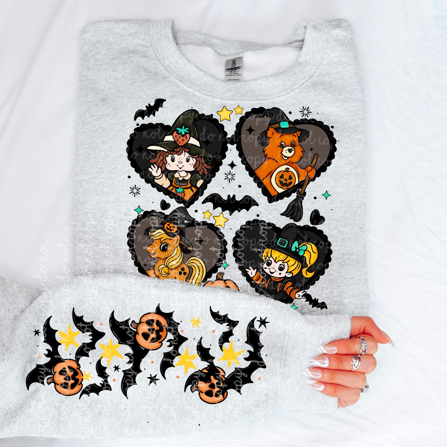 Classic Cartoons but make it girly Black Hearts (with sleeves)