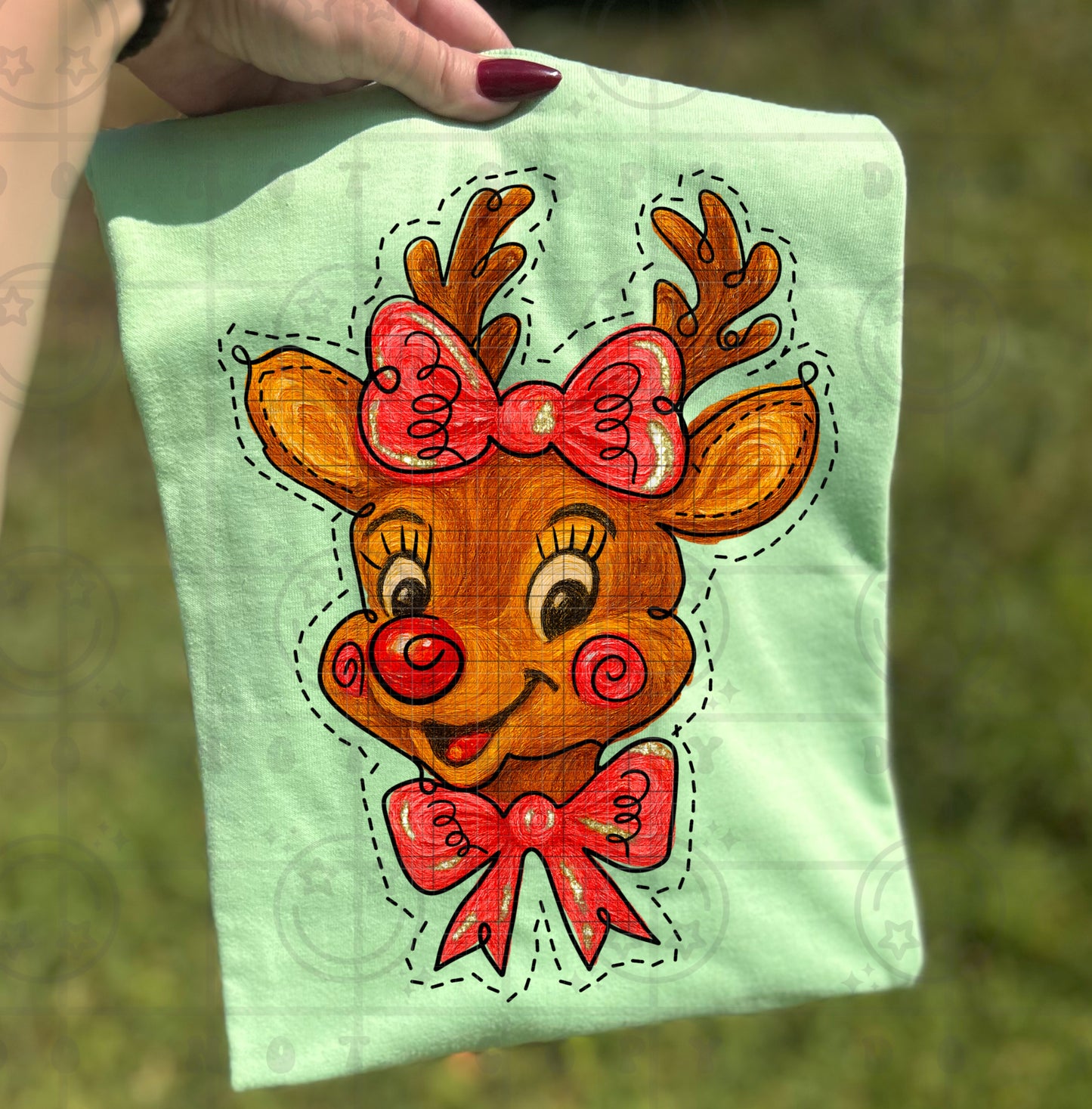 Reindeer with bows