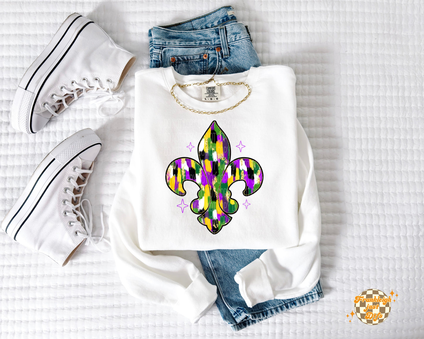 Fleur De Li (brushstrokes)