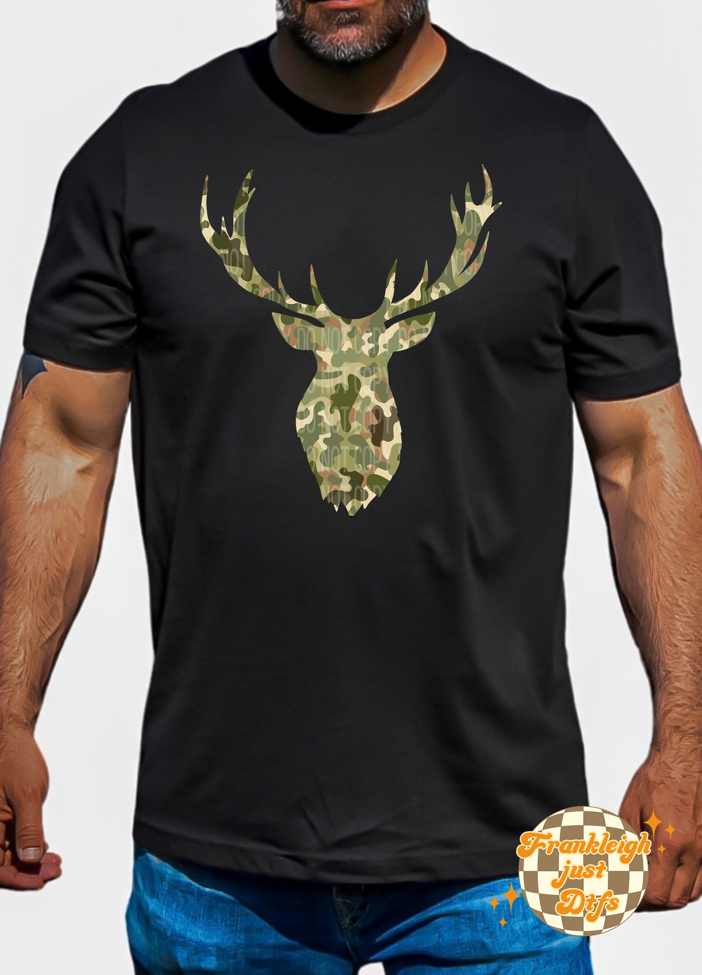 Camo deer head