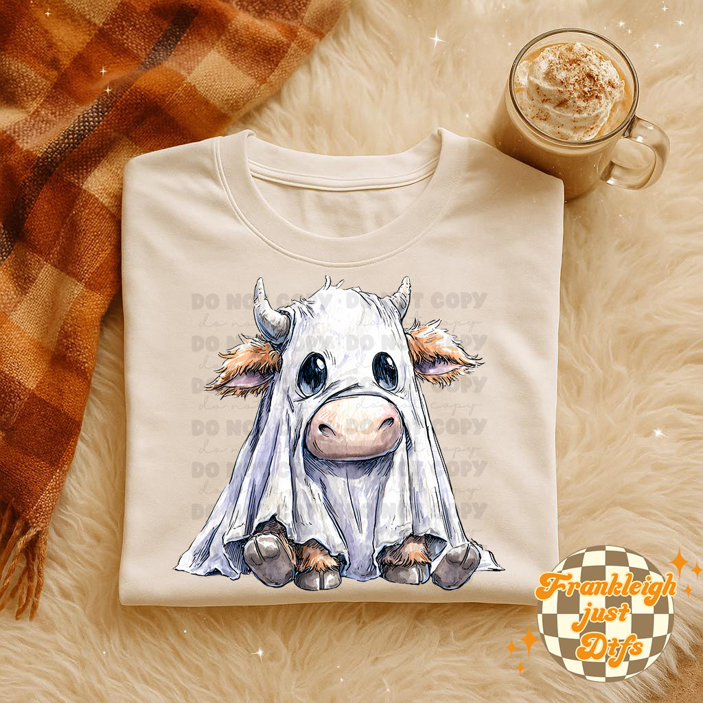 Cow ghost bedsheets