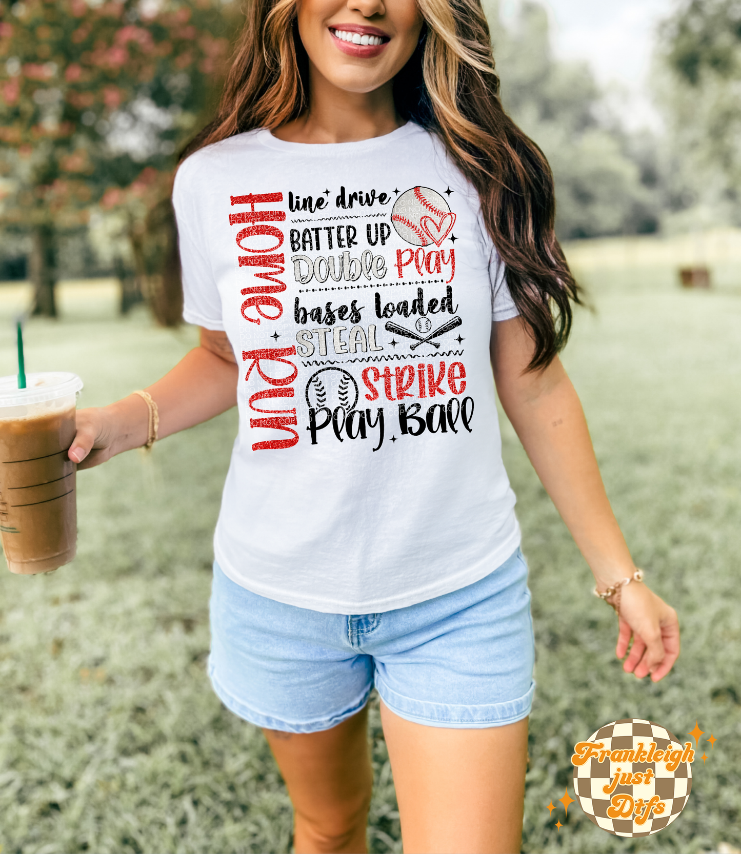 Home Run Collage (Red Faux Glitter)