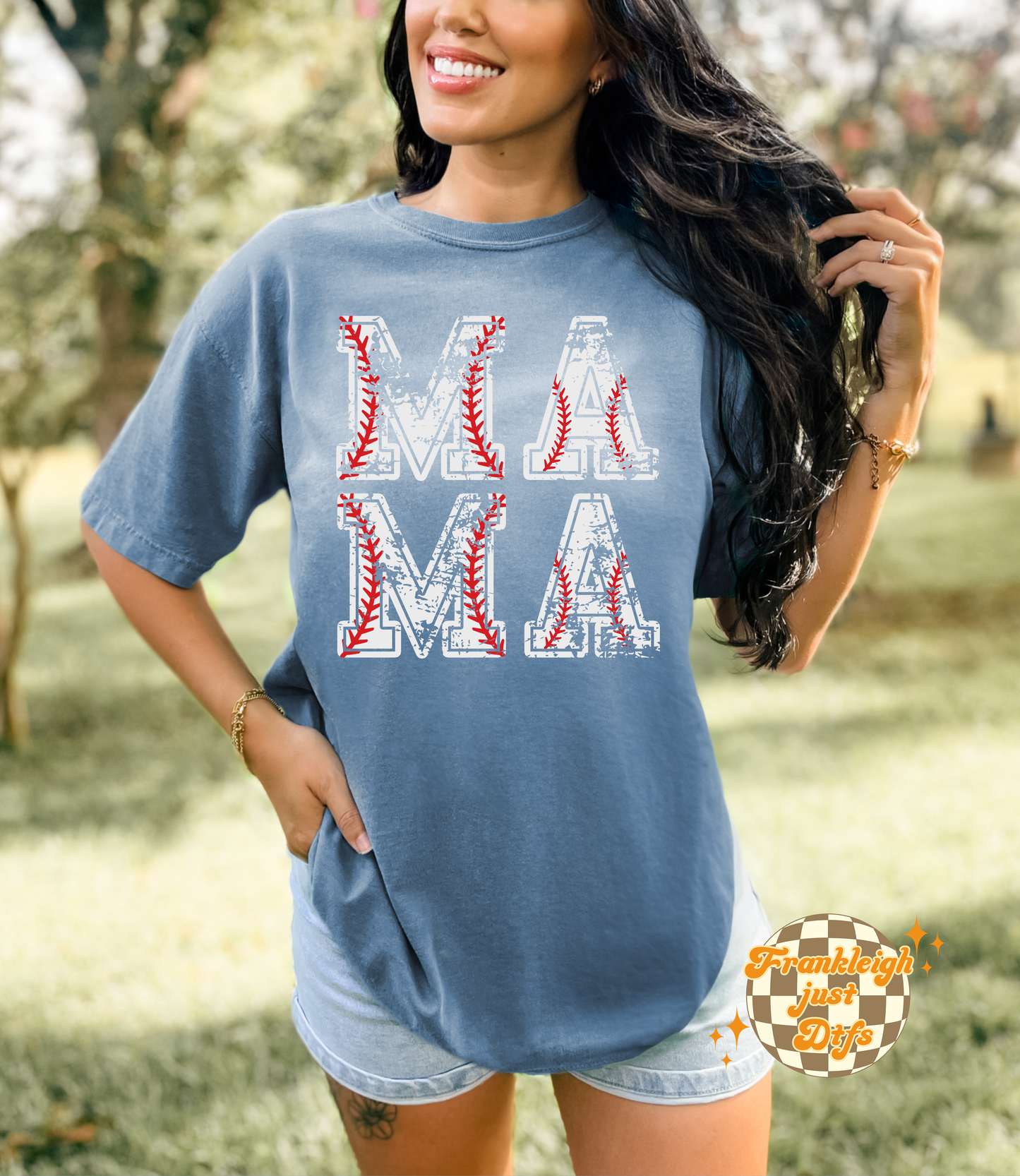 MAMA (distressed baseball)