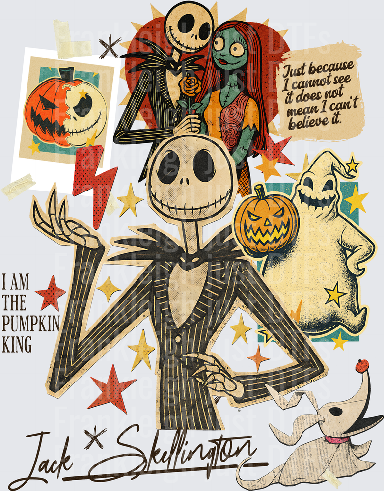 VINTAGE COLLAGE - nightmare before christmas