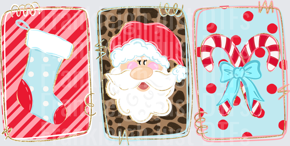Christmas trio Blue