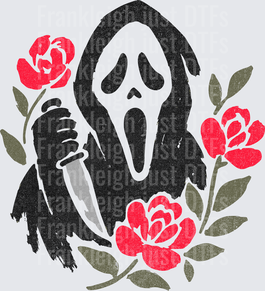 GHOSTFACE FLORALS DOODLE
