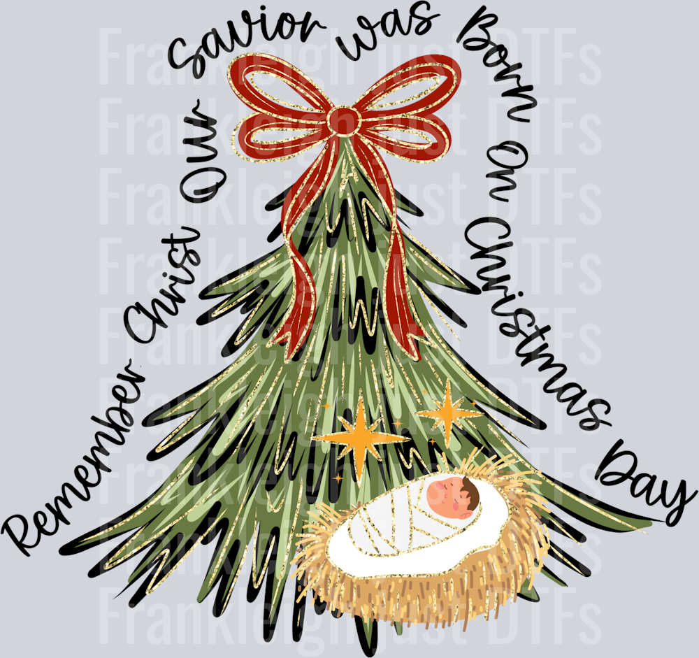 Remember Christ our Savior red bow