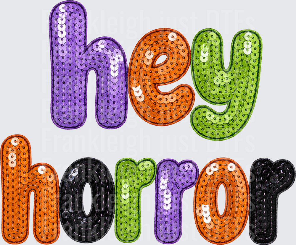 hey horror sequin
