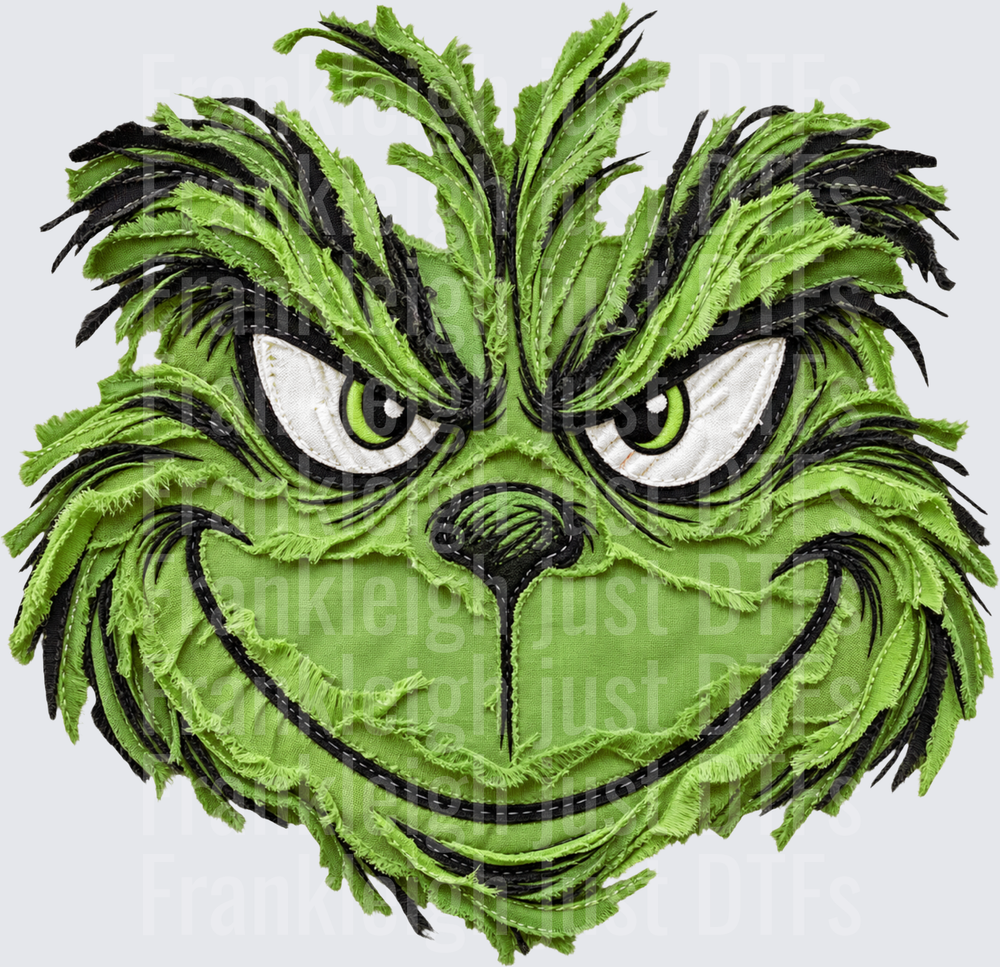 grinch frayed material