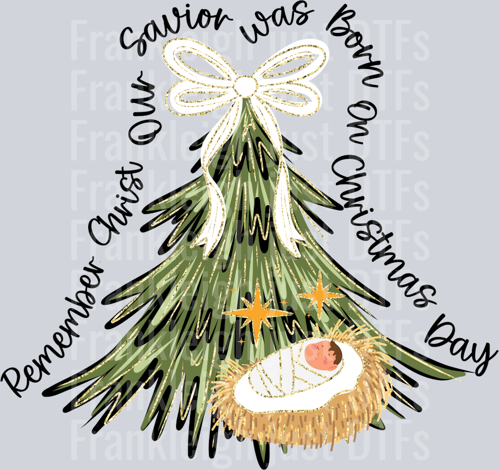 Remember Christ our Savior white bow