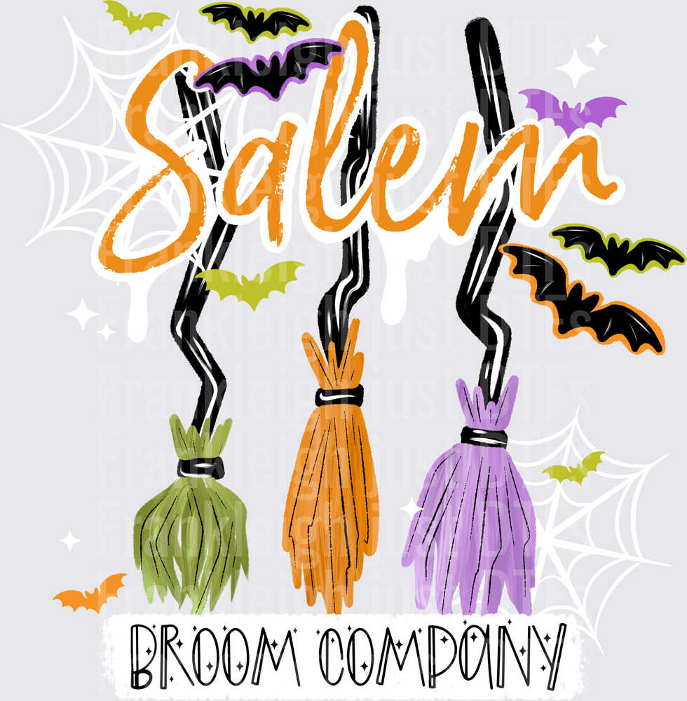 Salem Broom White Letters