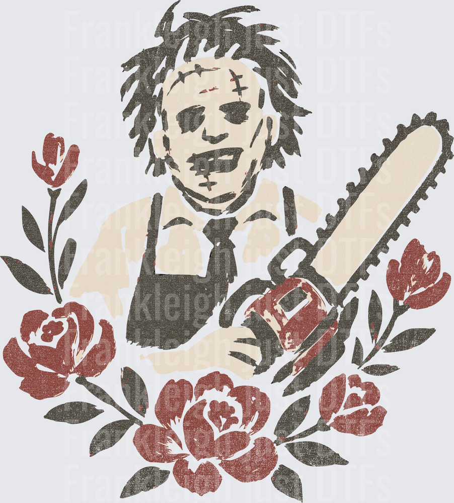 LEATHERFACE FLORALS DOODLE