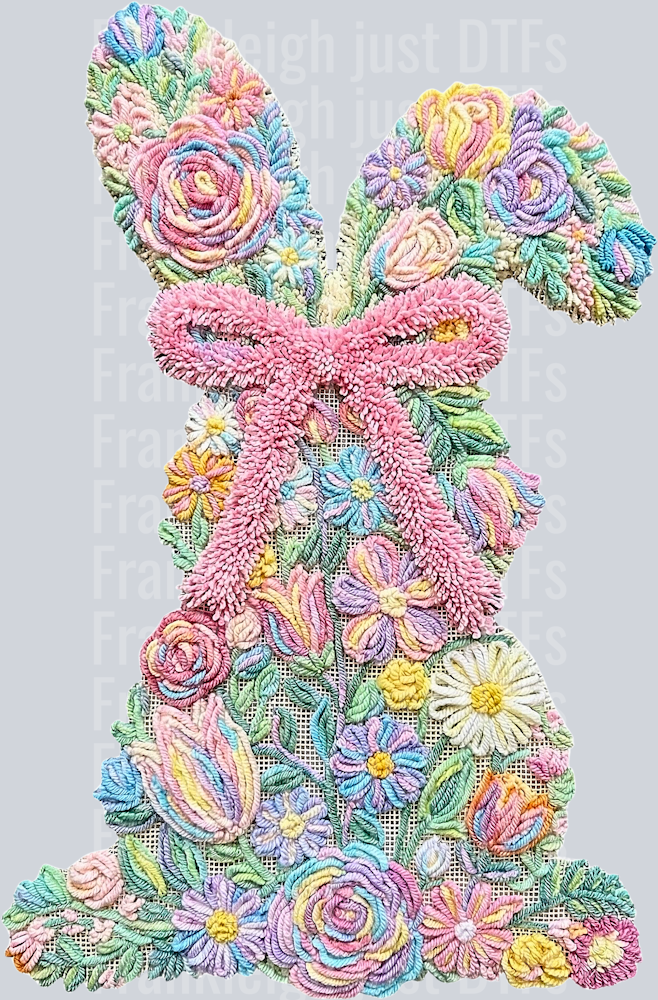 Latch hook Easter bunny