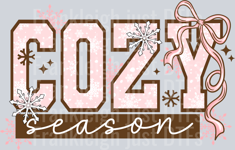 Cozy Season Pink Bow