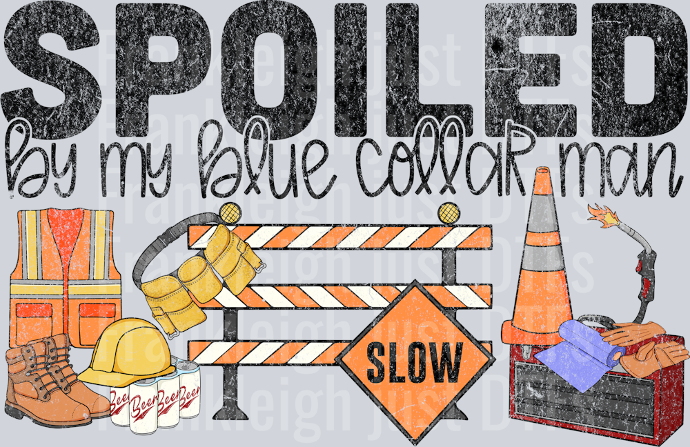 Spoiled by my blue collar man distressed