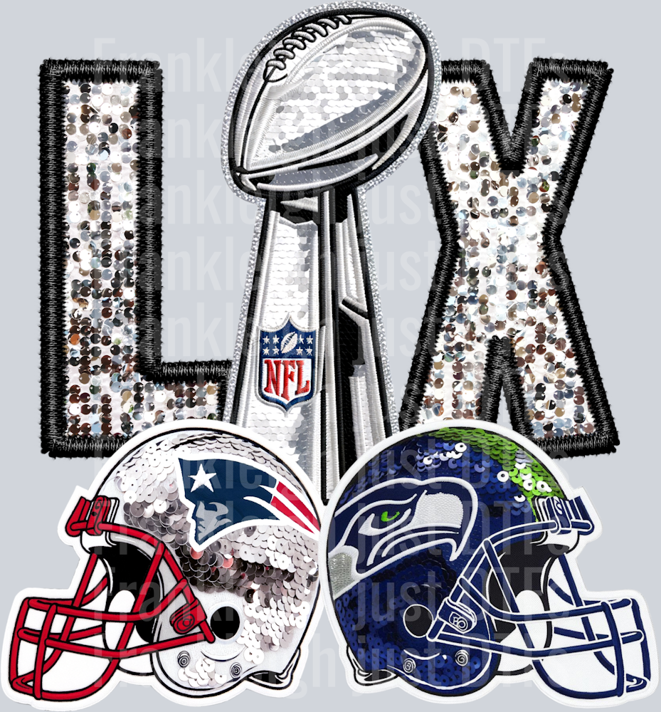 Super Bowl LIX Faux Sequin Black