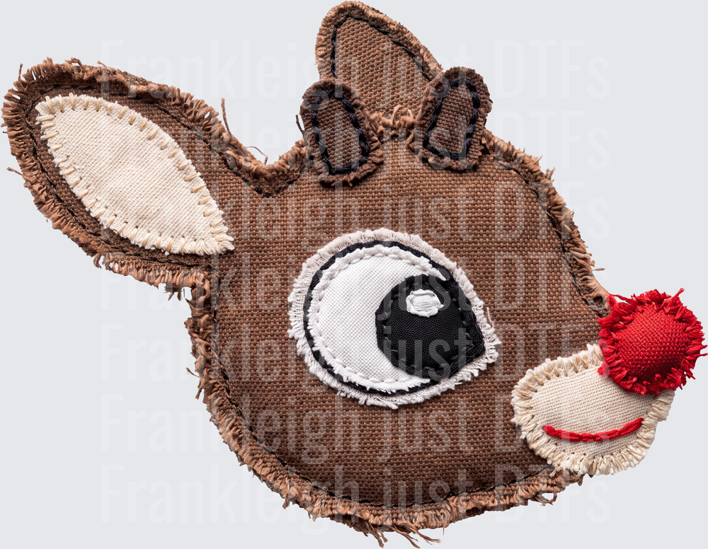 rudolph red nose stitched