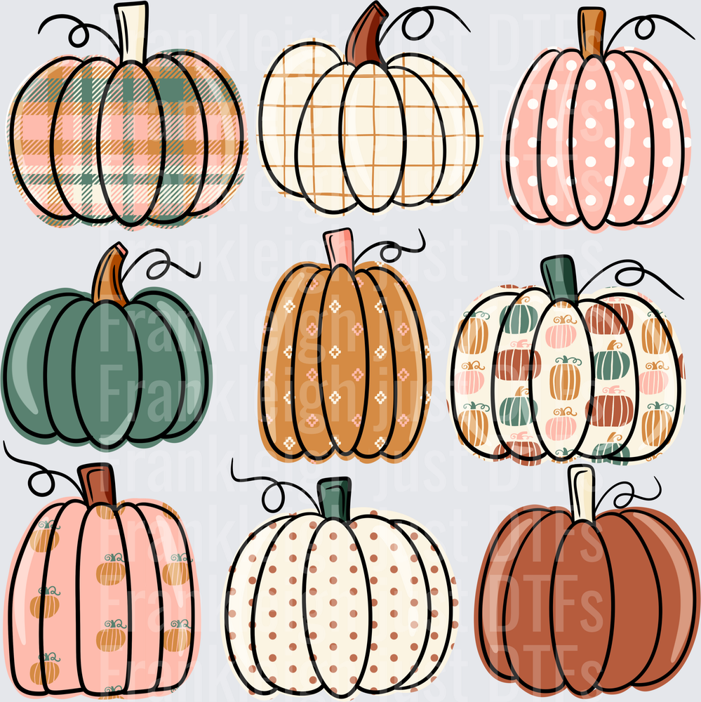 Fall pumpkin collage