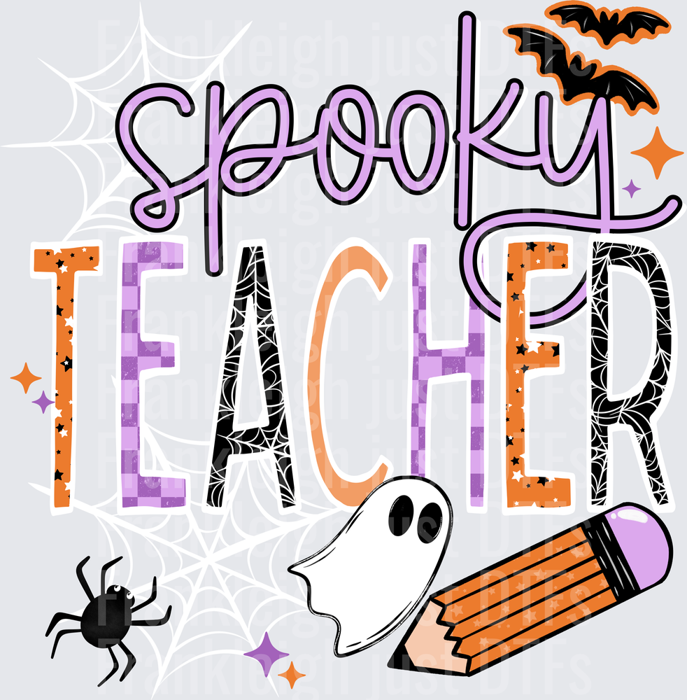 Spooky Teacher White