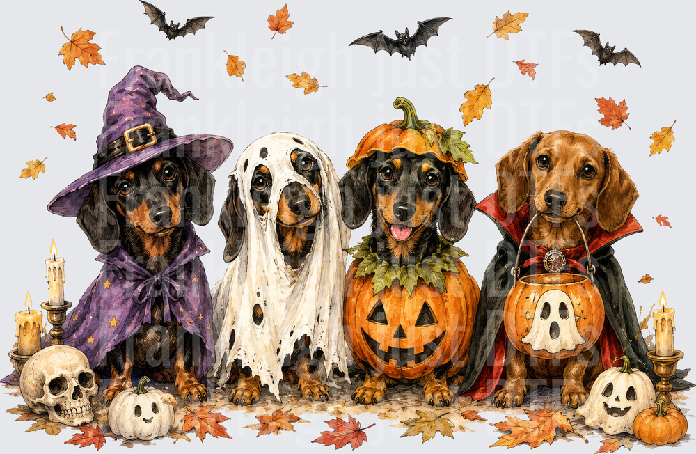 Dachshunds Halloween