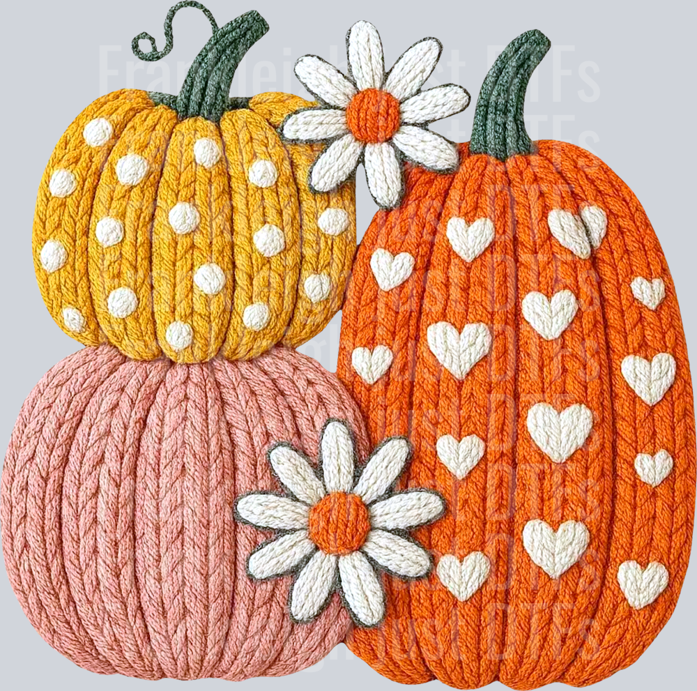 Faux Yarn Pumpkins