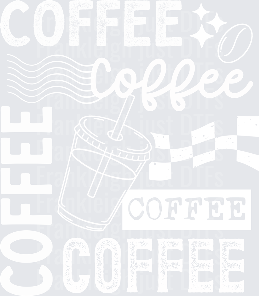 Coffee Collage White