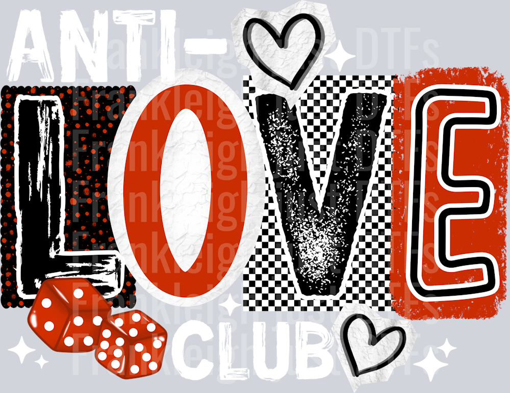 Anti Love Club White Letters