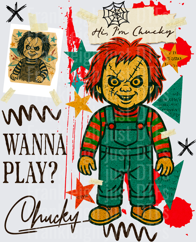 Chucky vintage collage