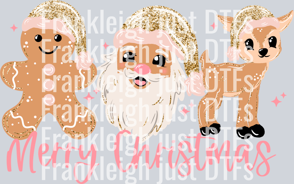 Merry Christmas Pink (Light Skin Tone)