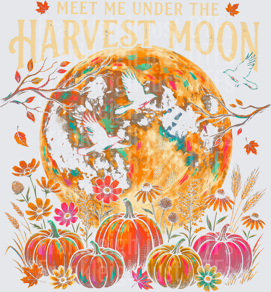 Meet me under the harvest moon (Halftone)