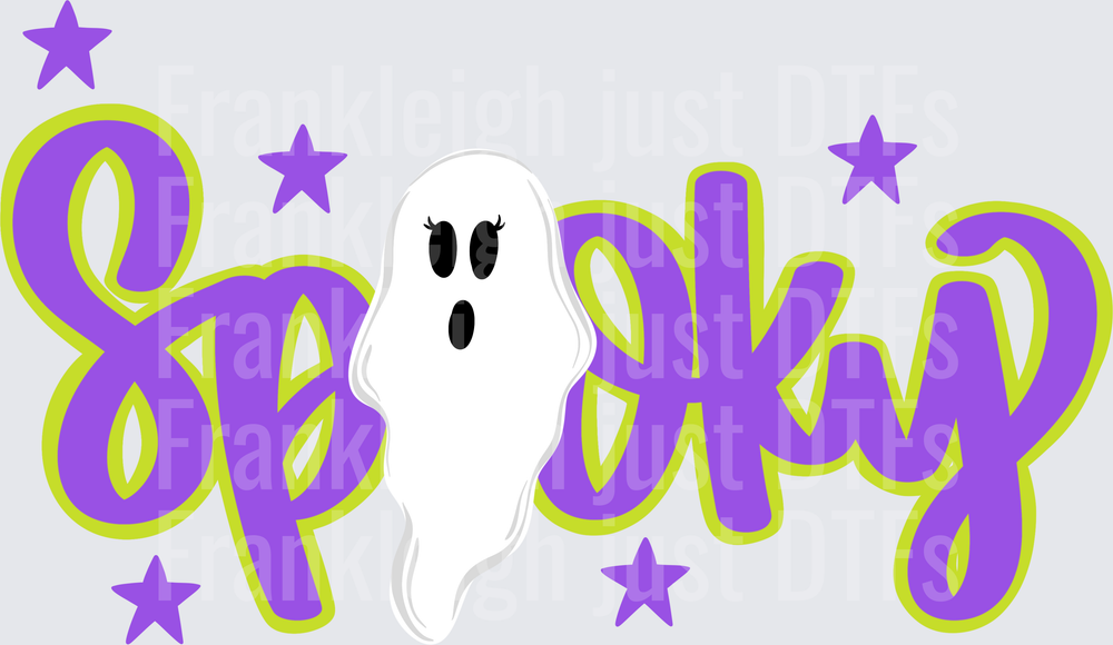 Purple and green spooky