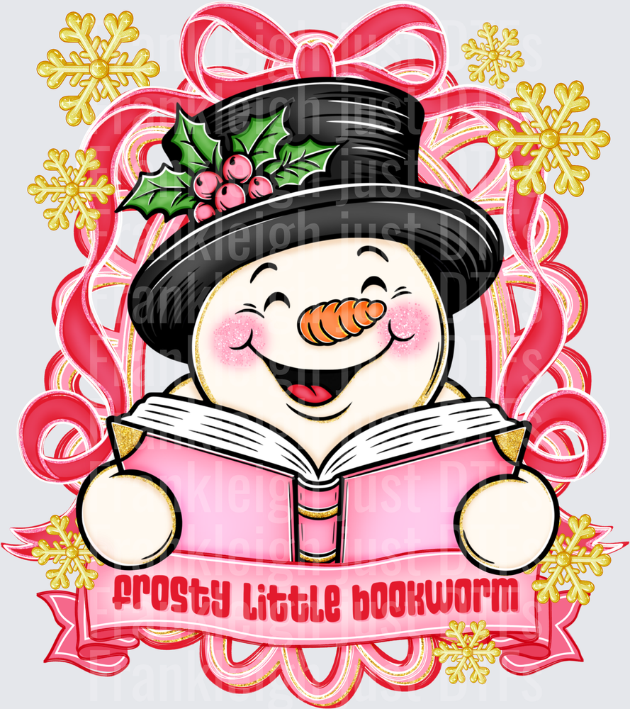Frosty Little Bookworm Frame