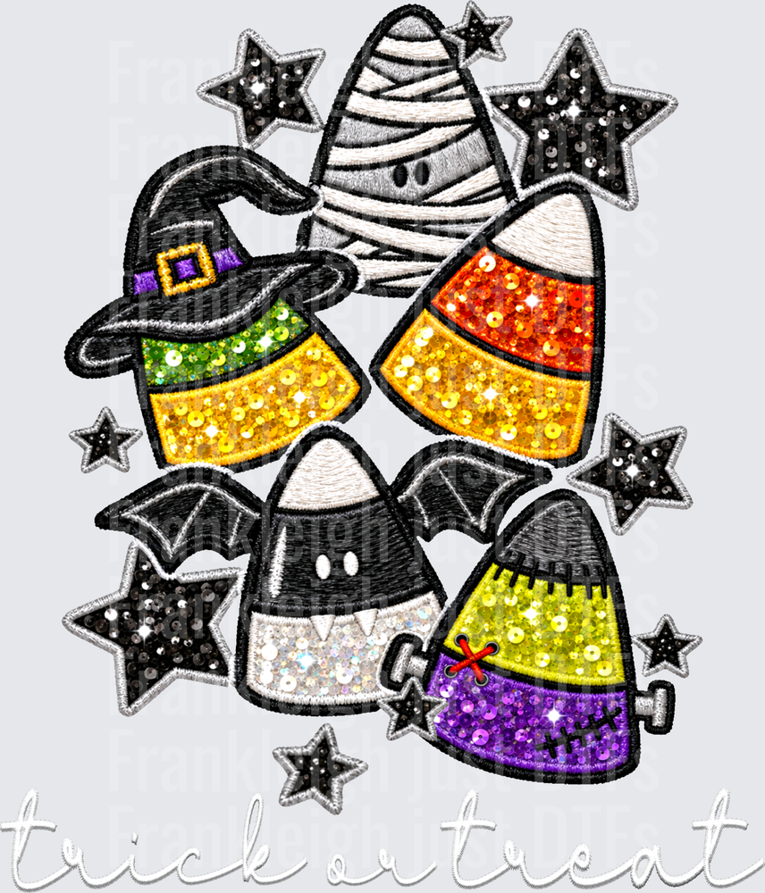 Trick Or Treat Faux Sequin