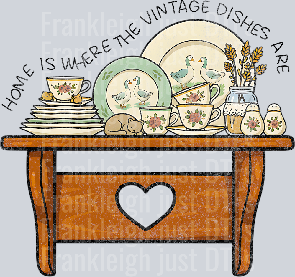 HOME IS WHERE THE VINTAGE DISHES ARE