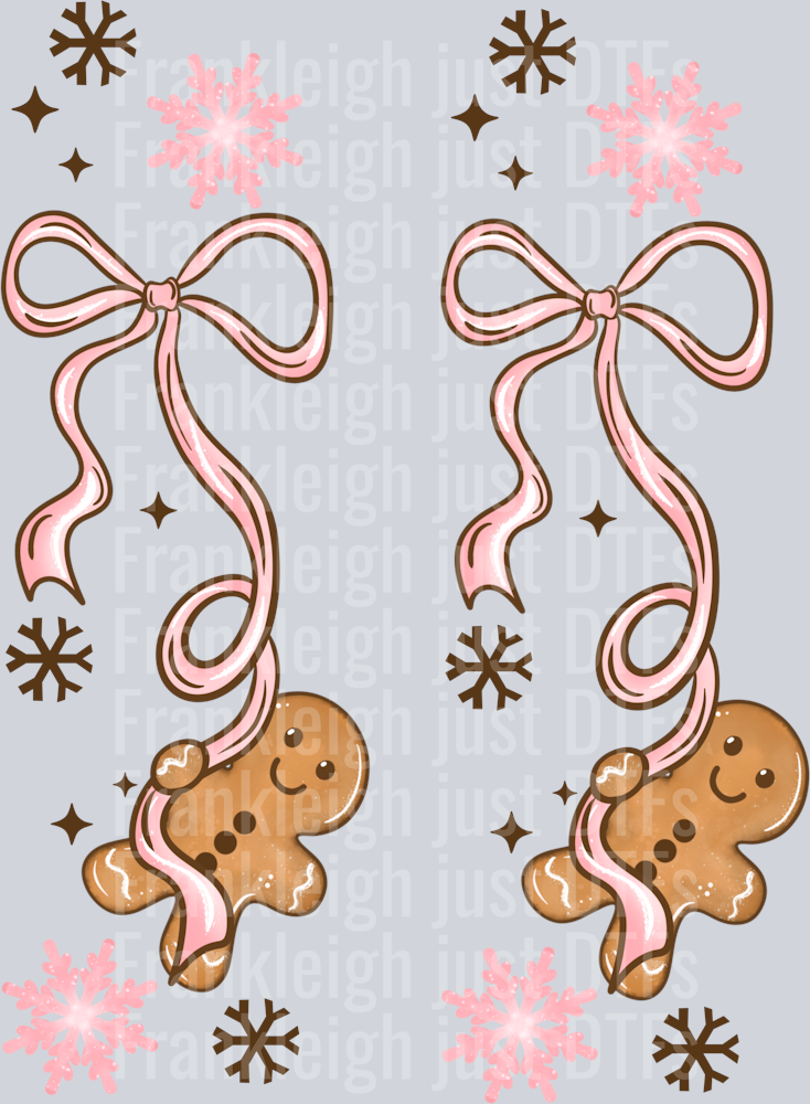 Gingerbread Bow Coffee Sleeve