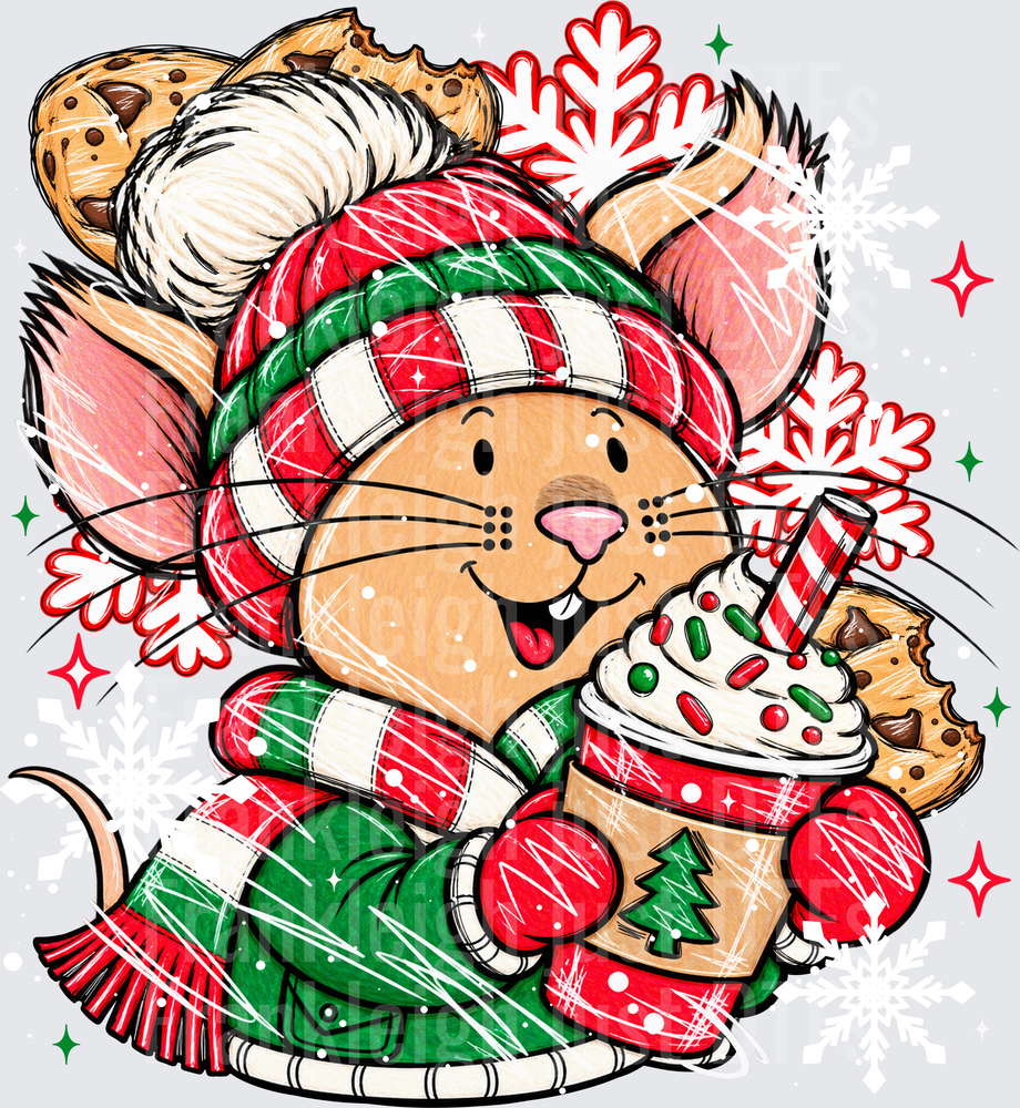 Christmas Mouse Sketch