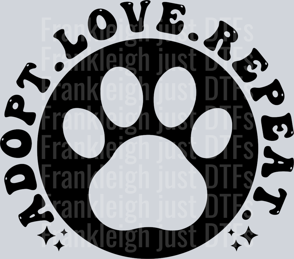 ADOPT LOVE REPEAT pocket