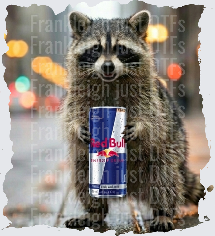 raccoon redbull