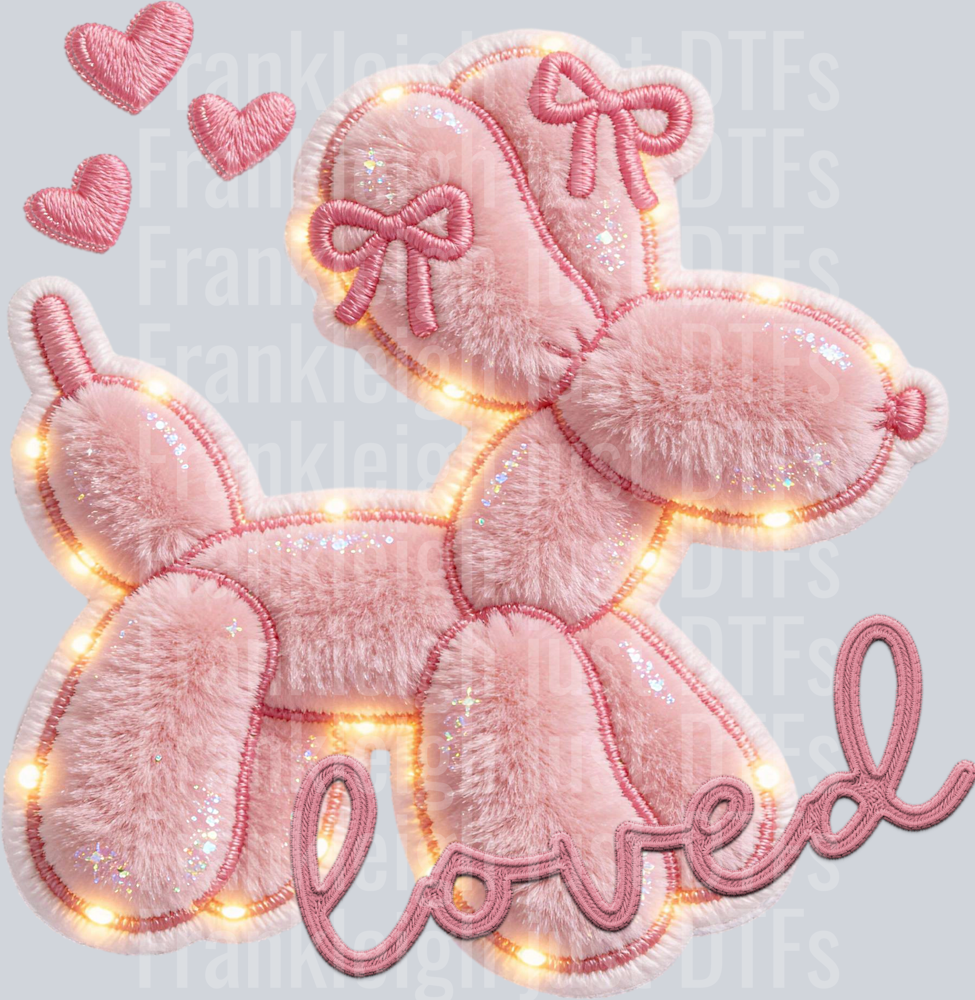 Loved faux light up balloon dog